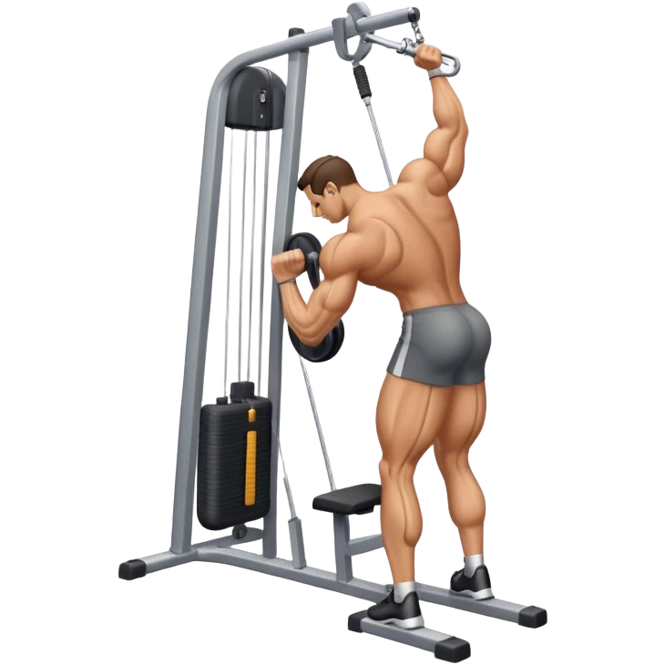 side-view cable-machine tricep-pushdown emoji