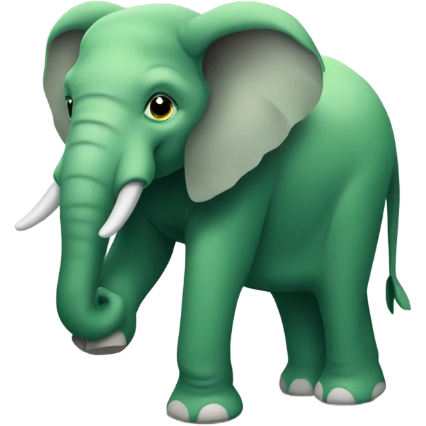 Green elephant emoji
