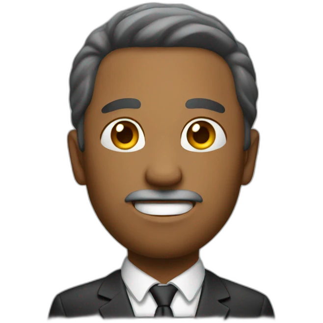 the man points out emoji
