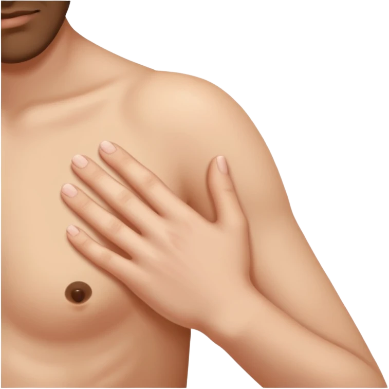 Hand on shoulder emoji