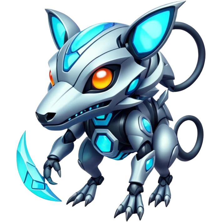  exotic cyber-Protogen-Fakémon-Pokémon-Vernid-creature emoji