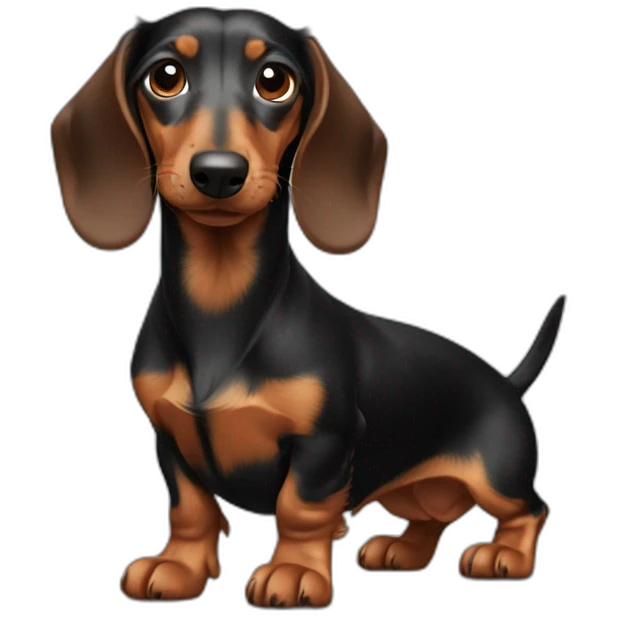 Wire hair, dachshund emoji