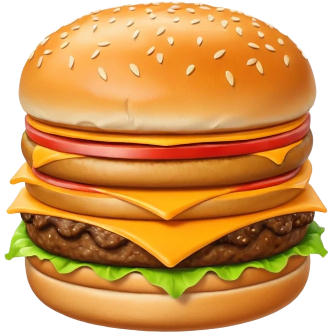 plain cheeseburger emoji