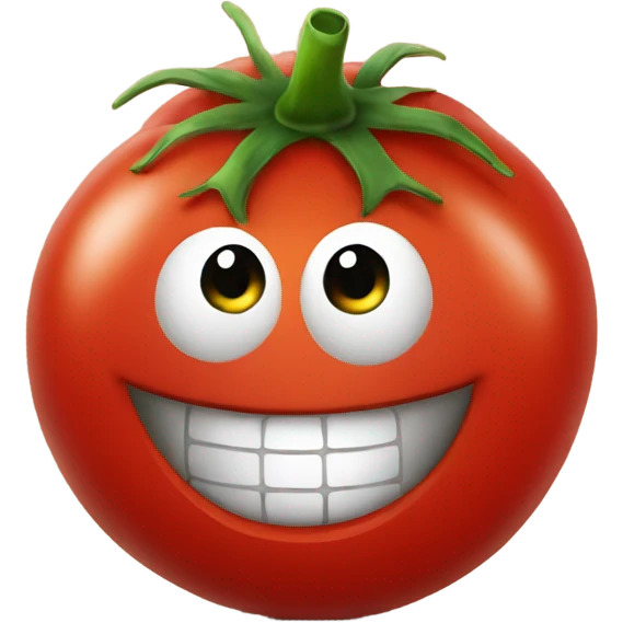 happy tomato emoji
