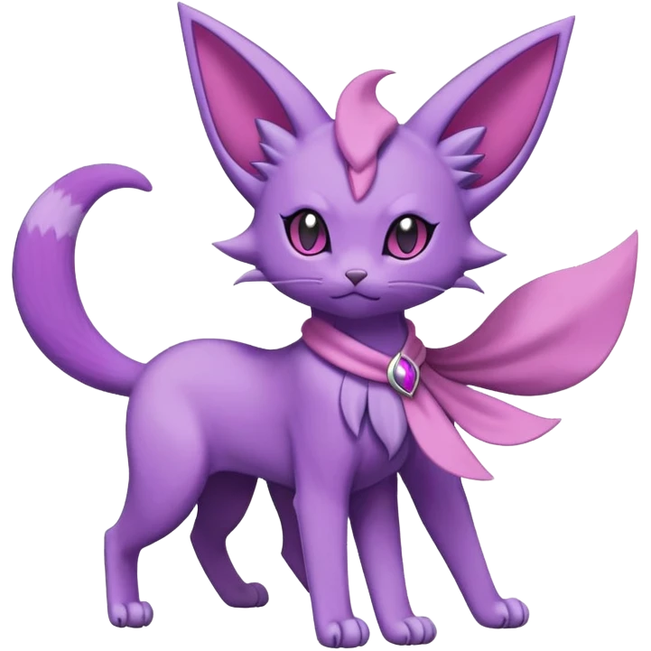 Purrloin-Espeon-Skitty-Pokémon-Fakémon-hybrid-creature (full body) emoji
