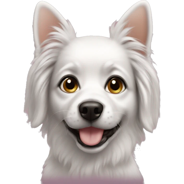 Coquette dog emoji