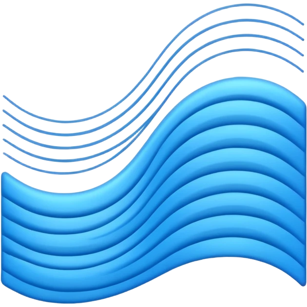 screen with simple sound waves emoji