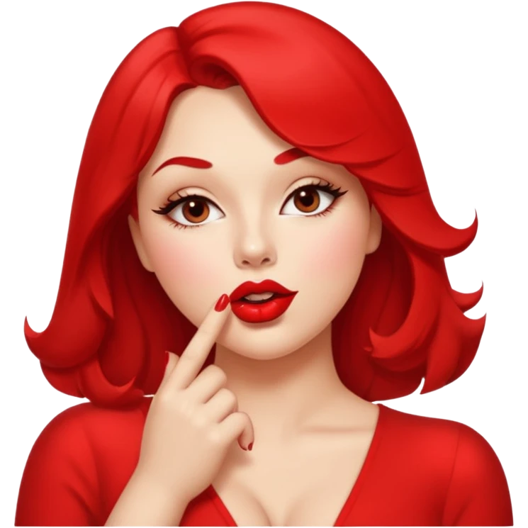 Sexy woman with a big butt blowing kisses emoji