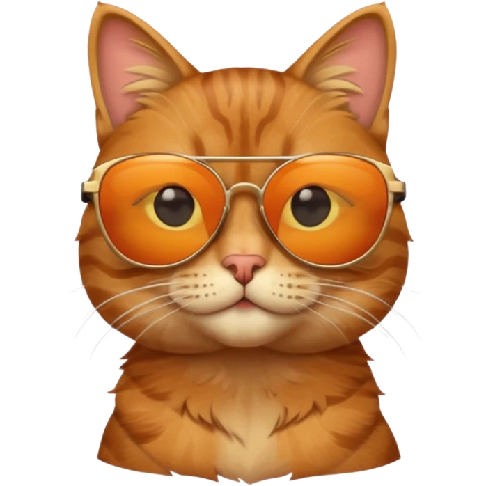Cat wearing sunglasses emoji