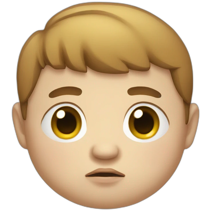 chubby boy sad emoji