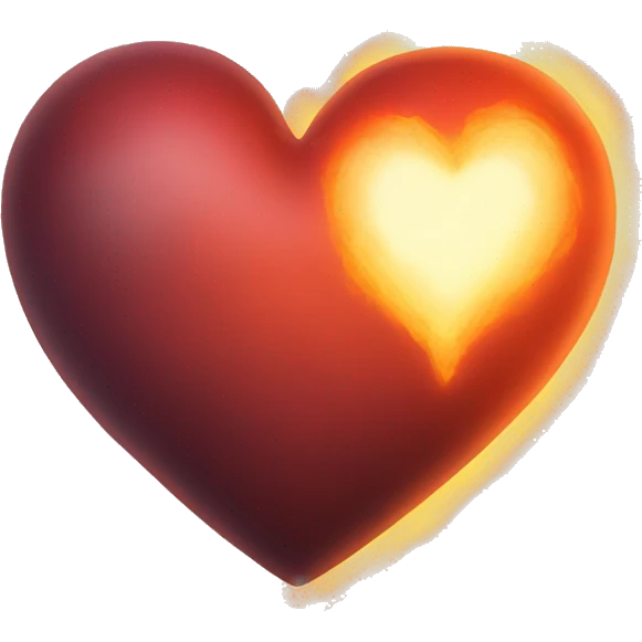 heart thats glowing like an ember emoji