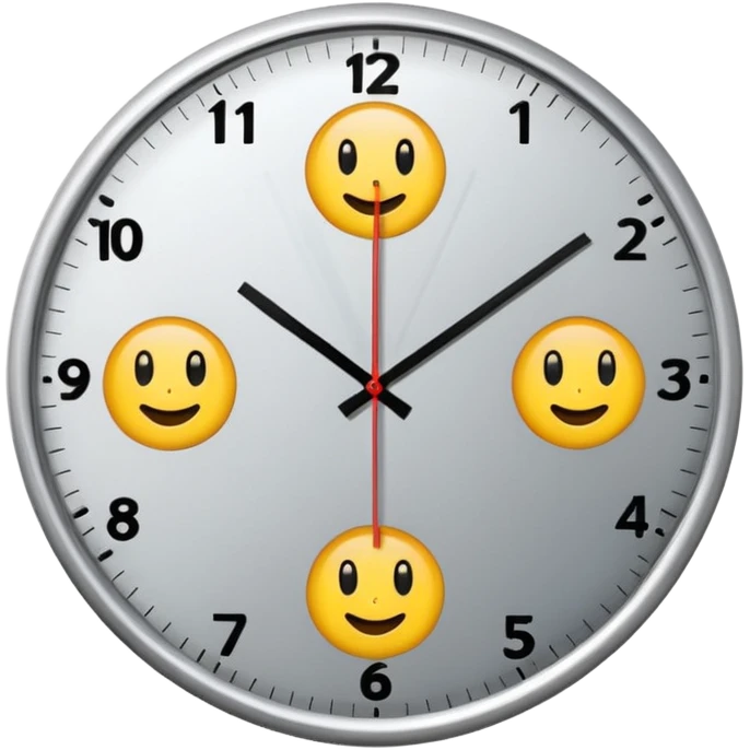 quiero un reloj  de pared 2pm  emoji