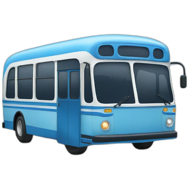 Blue bus emoji