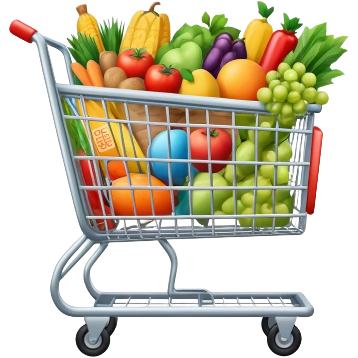 full grocery cart emoji