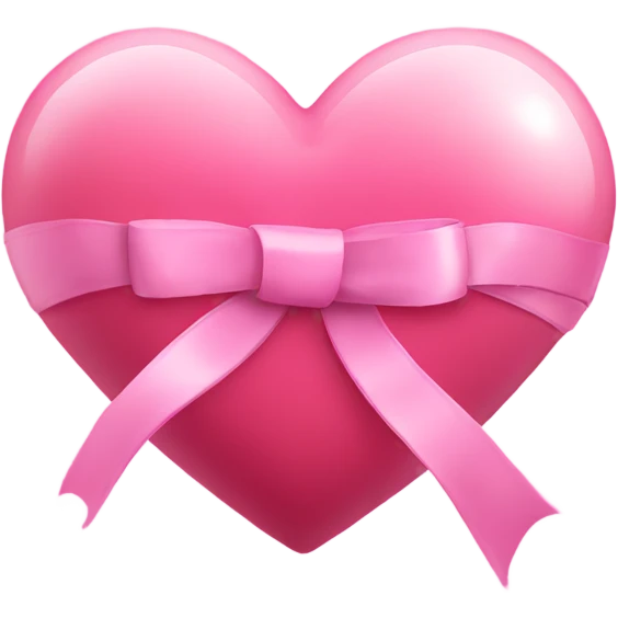 pink heart with pink ribbon emoji