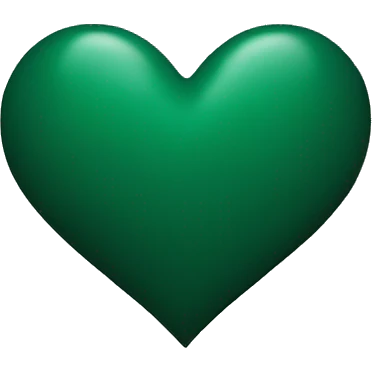 Dark green heart  emoji