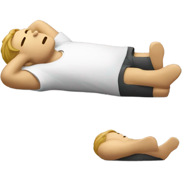sad man laying  emoji