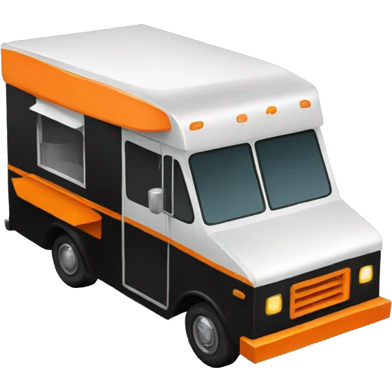 Black and Orange Food truck emoji