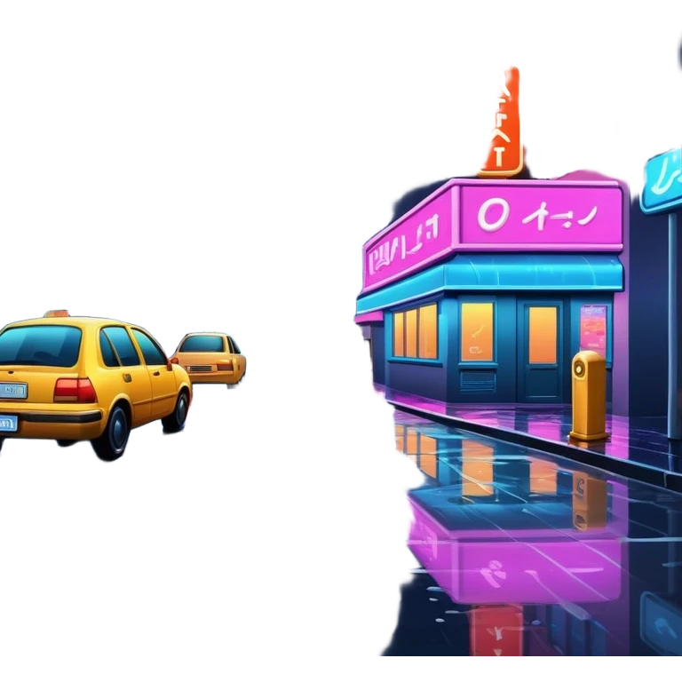 night street in city emoji