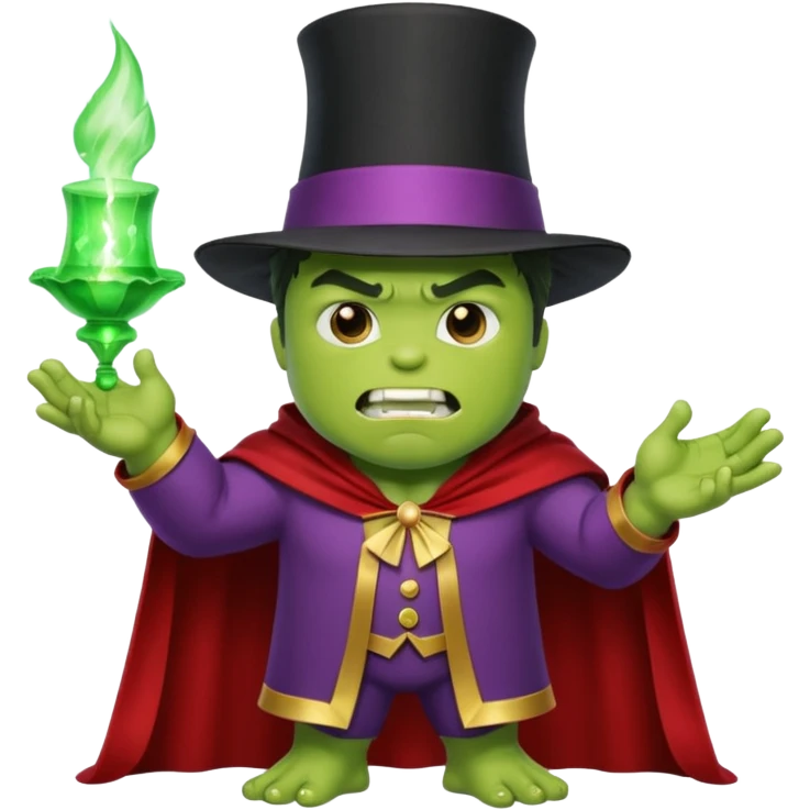 hulk fazendo magica  magico emoji