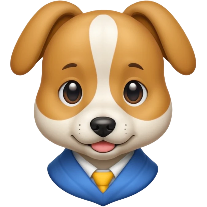 student dog emoji