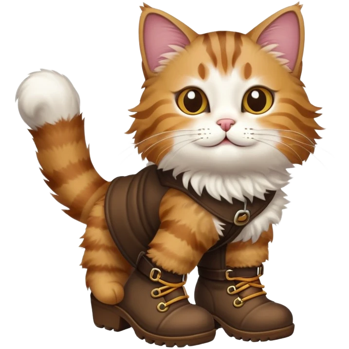 a cat wearing boots emoji