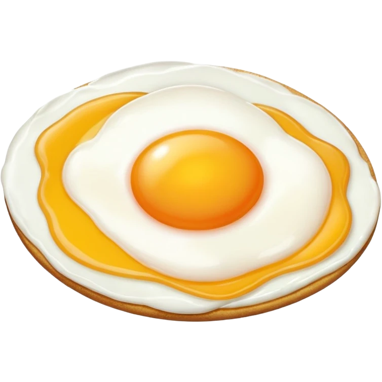 A cute fried egg emoji