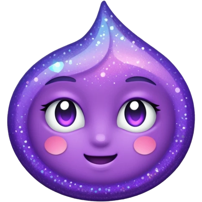 Purple Glitter teste emoji