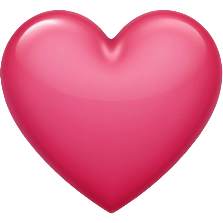 Bright rose colored heart emoji