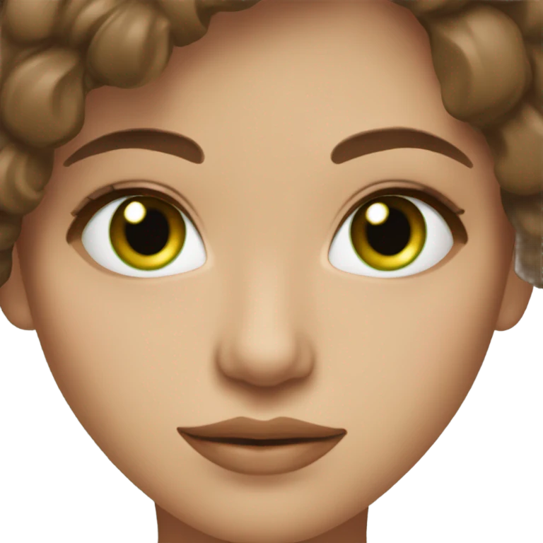 my beautiful, green eyed, russian friend, with beautiful brown hair, that look like a super model emoji