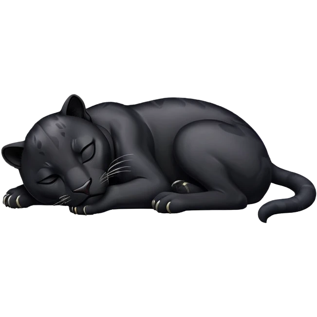 Black Panther sleeping emoji