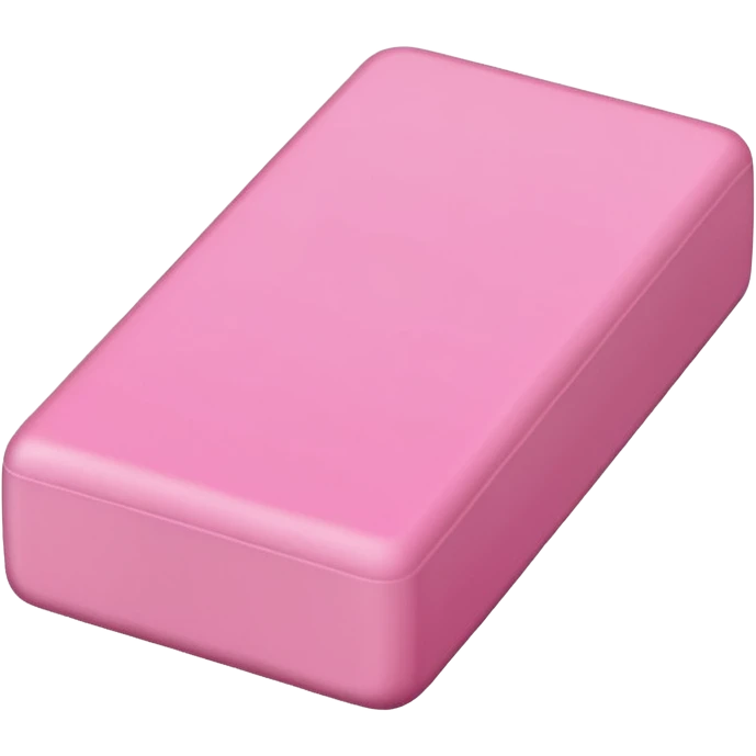pink rectangular eraser emoji
