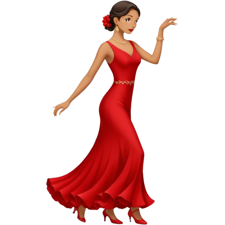 tango dancing woman emoji profile photo emoji