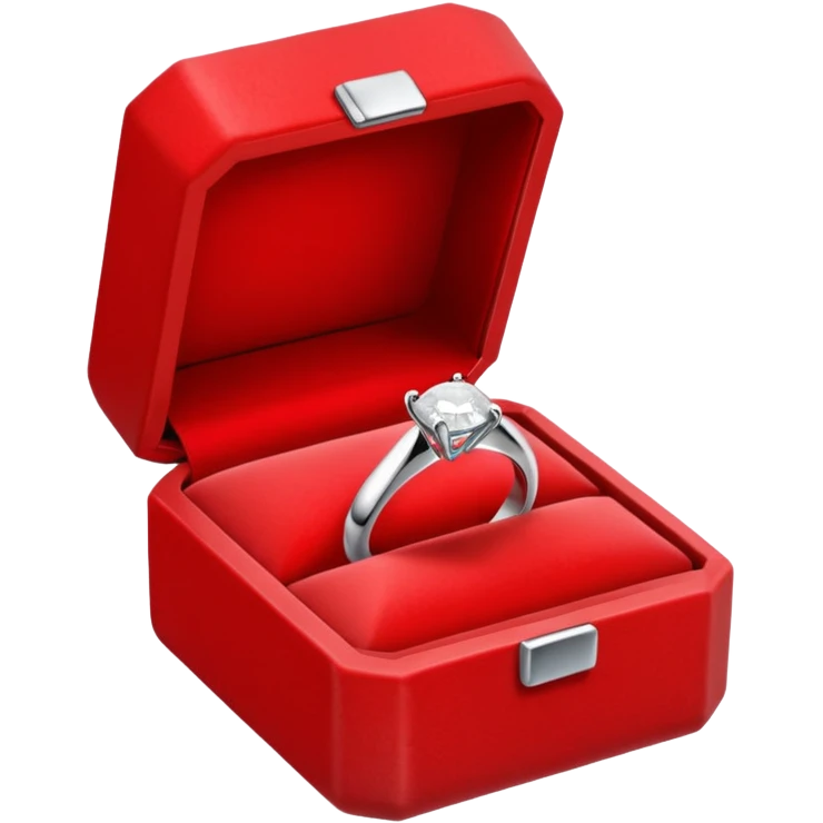 Diamond Ring in Simple Red Box emoji