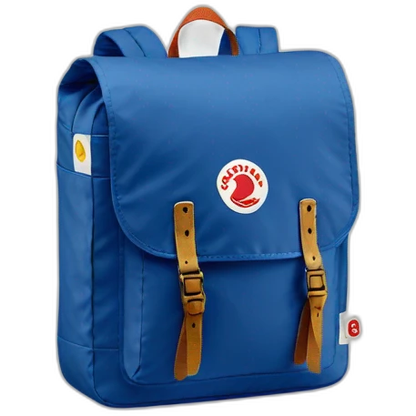 fjallraven kanken blue bag emoji