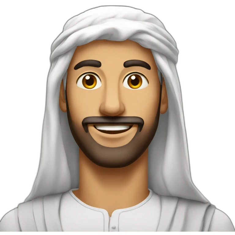 homme gros arabe emoji