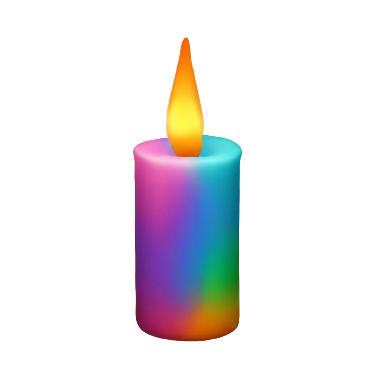 colourful candle emoji
