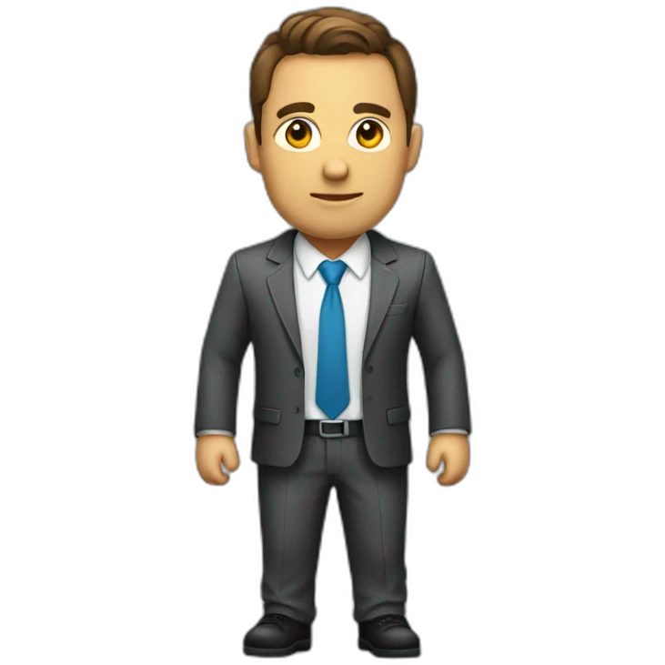 developer man wearing a tie and suit emoji