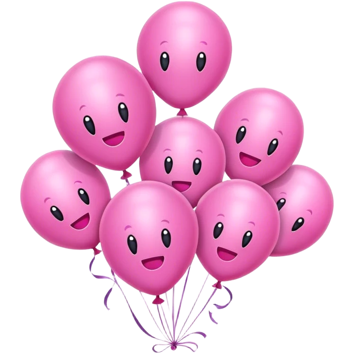 pink Balloon animals  emoji