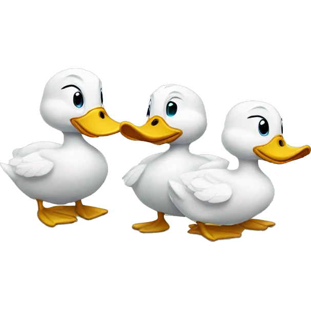 three ducks emoji