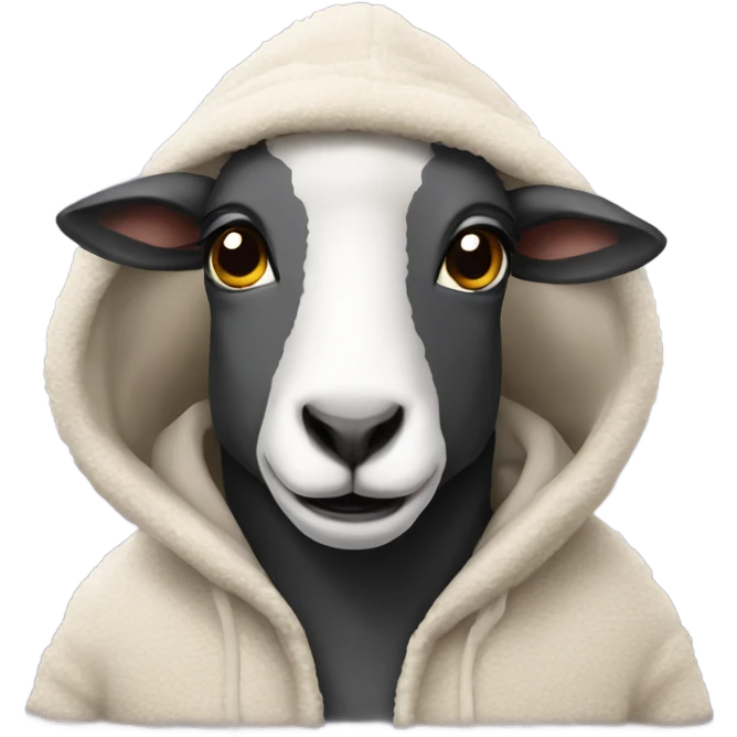 sheep wearing hoodie emoji