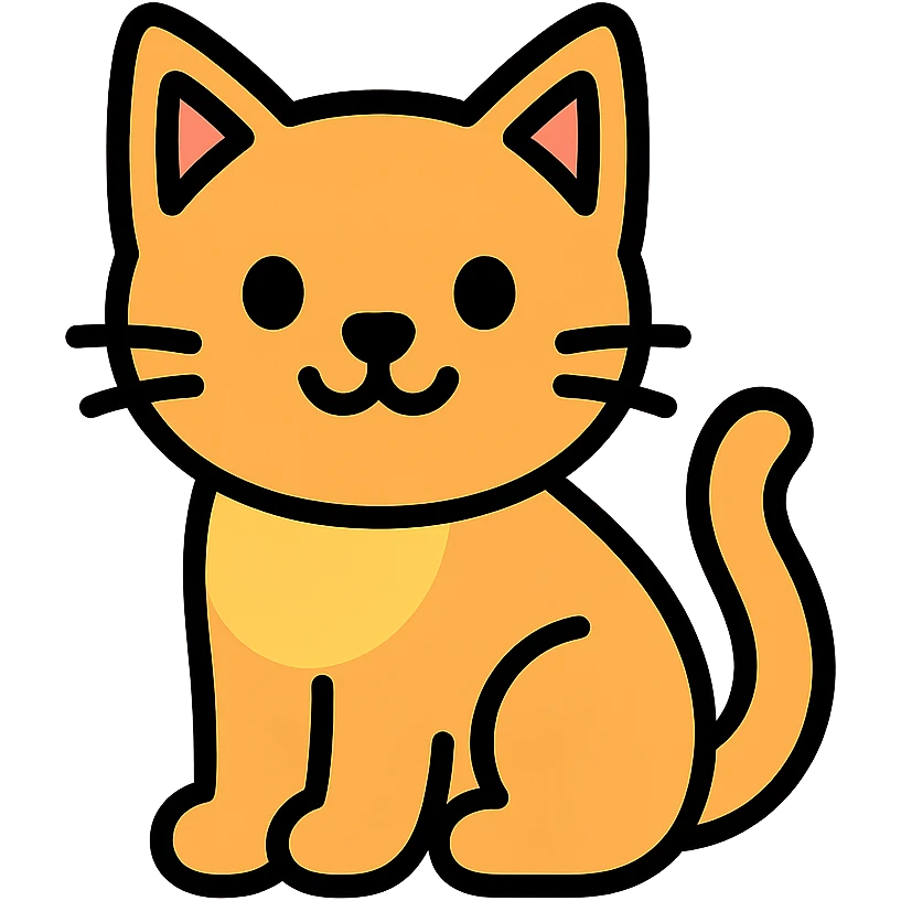 A cat emoji