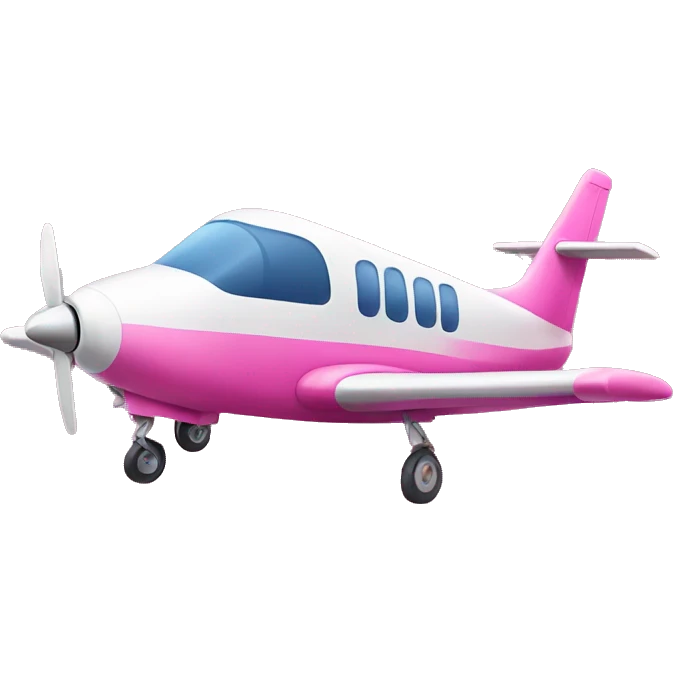 Pink plane emoji