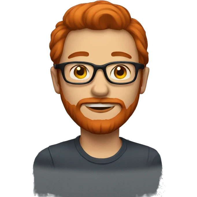 guy with a red beard and glasses  emoji