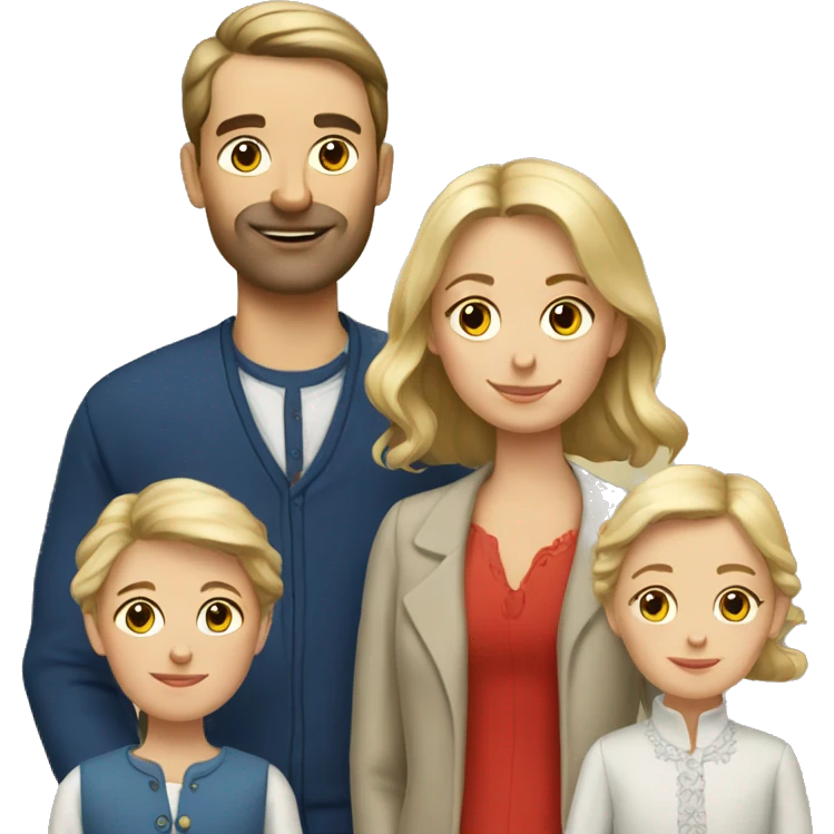 french-russian family emoji
