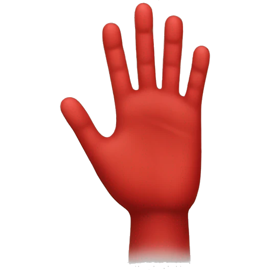 Red Hand emoji