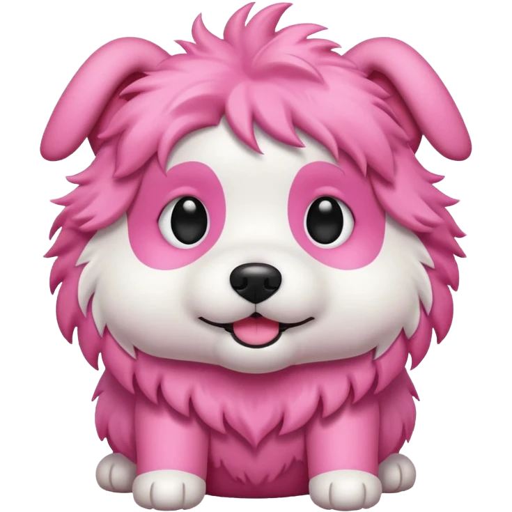 Pink dog  emoji