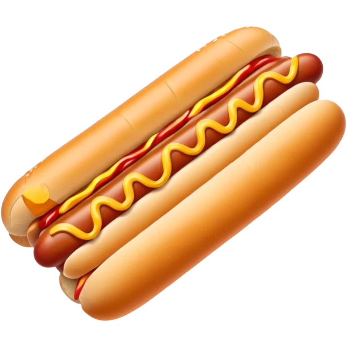 hot dog with ketchup and mustard emoji