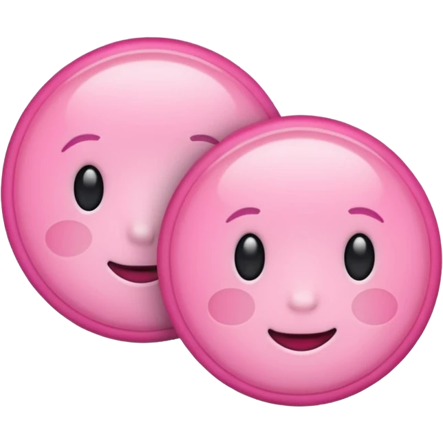 Two pink circles emoji