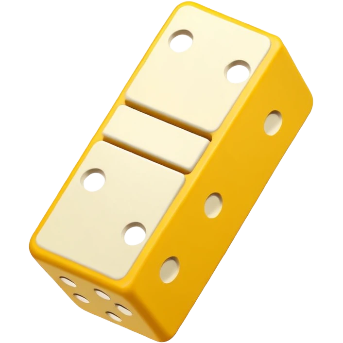 Prompt 16: "One source of income = HUGE risk."
Graphic: 🧱 Domino block icon (white) tipping yellow.
Animation: Block falls over.
Background: Transparent.
 emoji